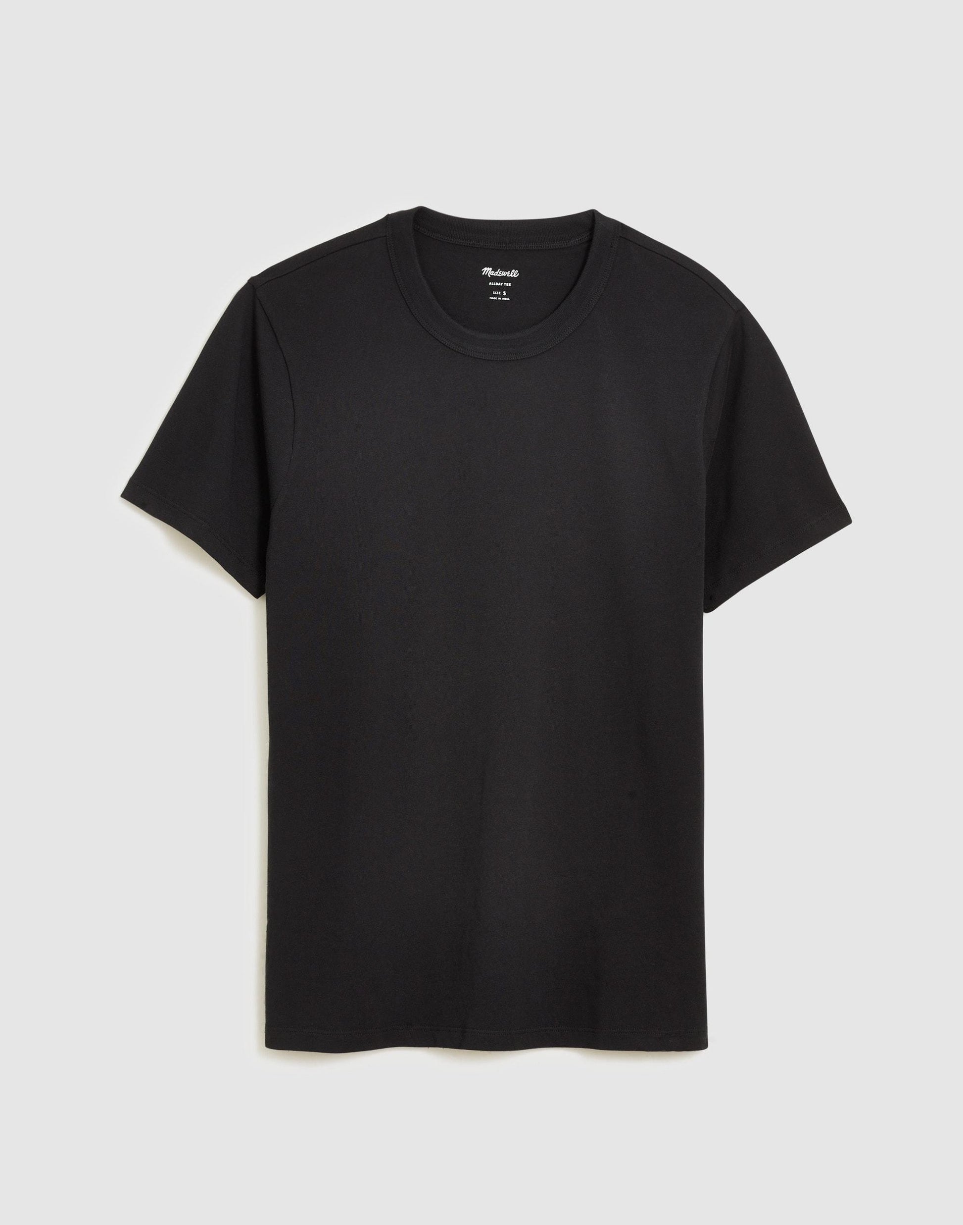 Madewell Garment-Dyed Allday Crewneck Tee True Black