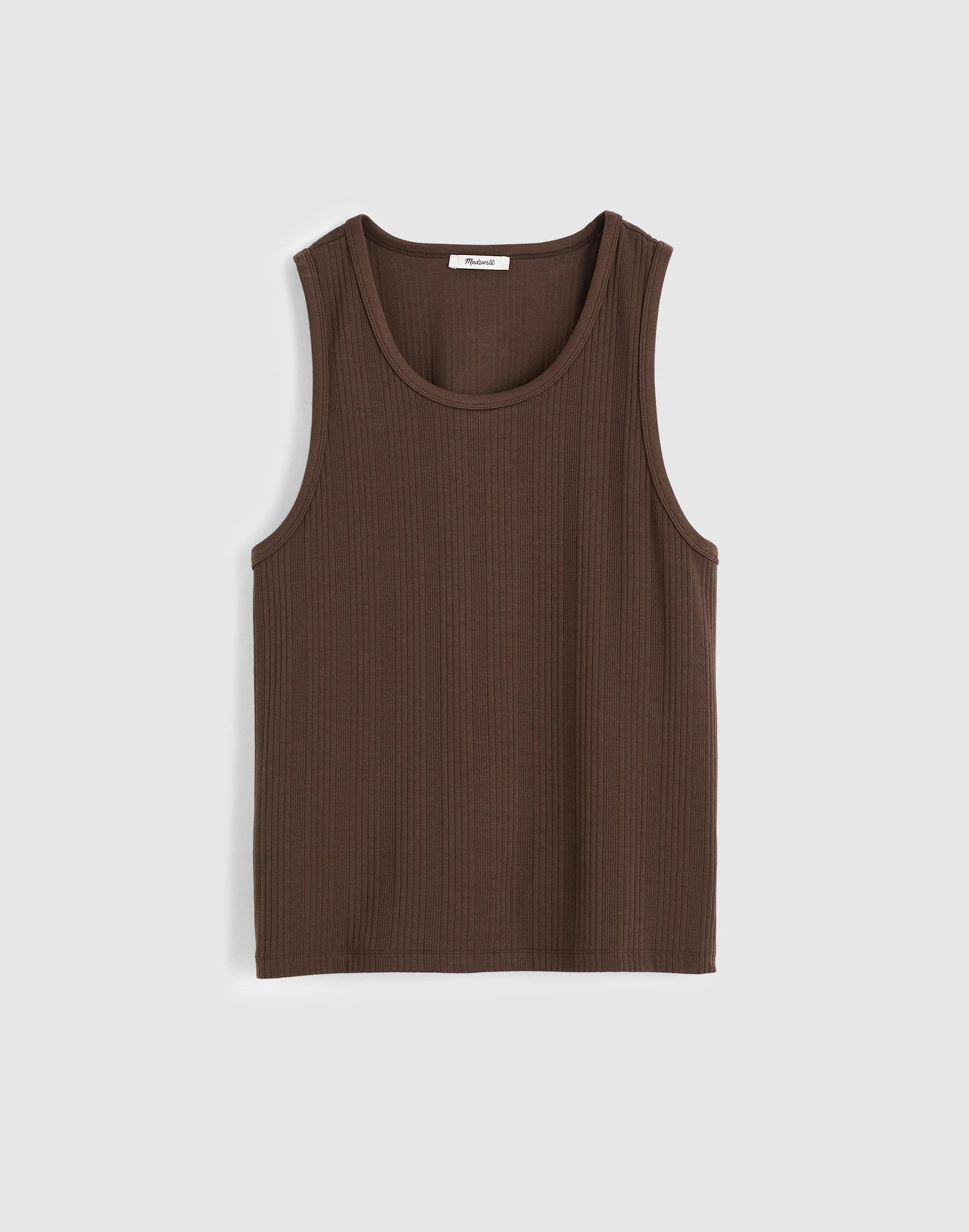 Madewell Textured Tank Chocolate