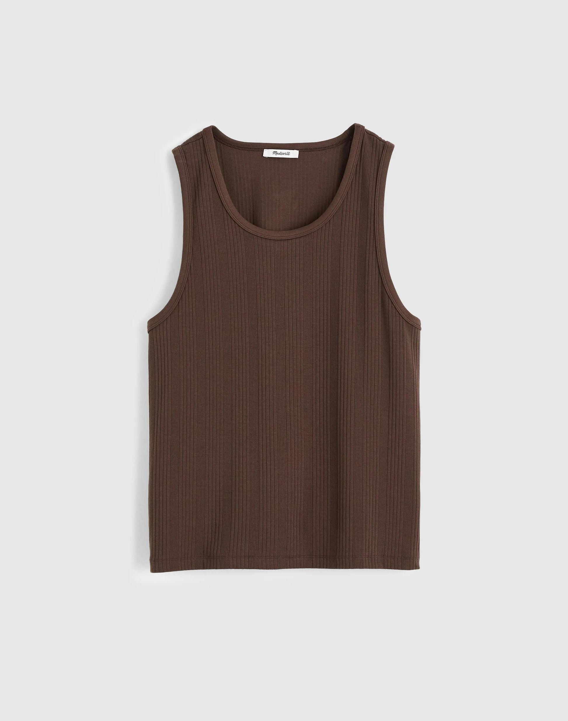 Madewell Textured Tank Chocolate