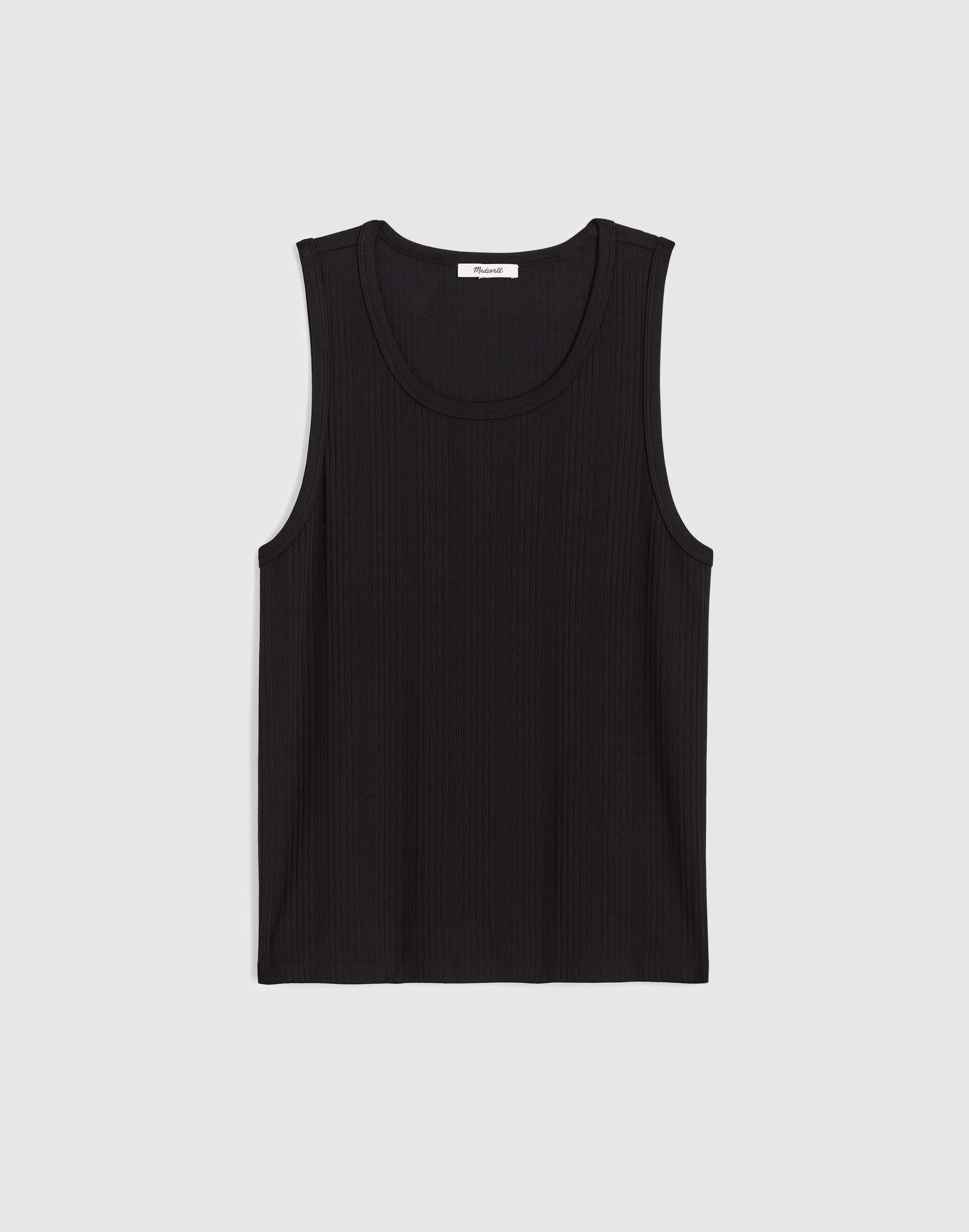 Madewell Textured Tank Jet Black