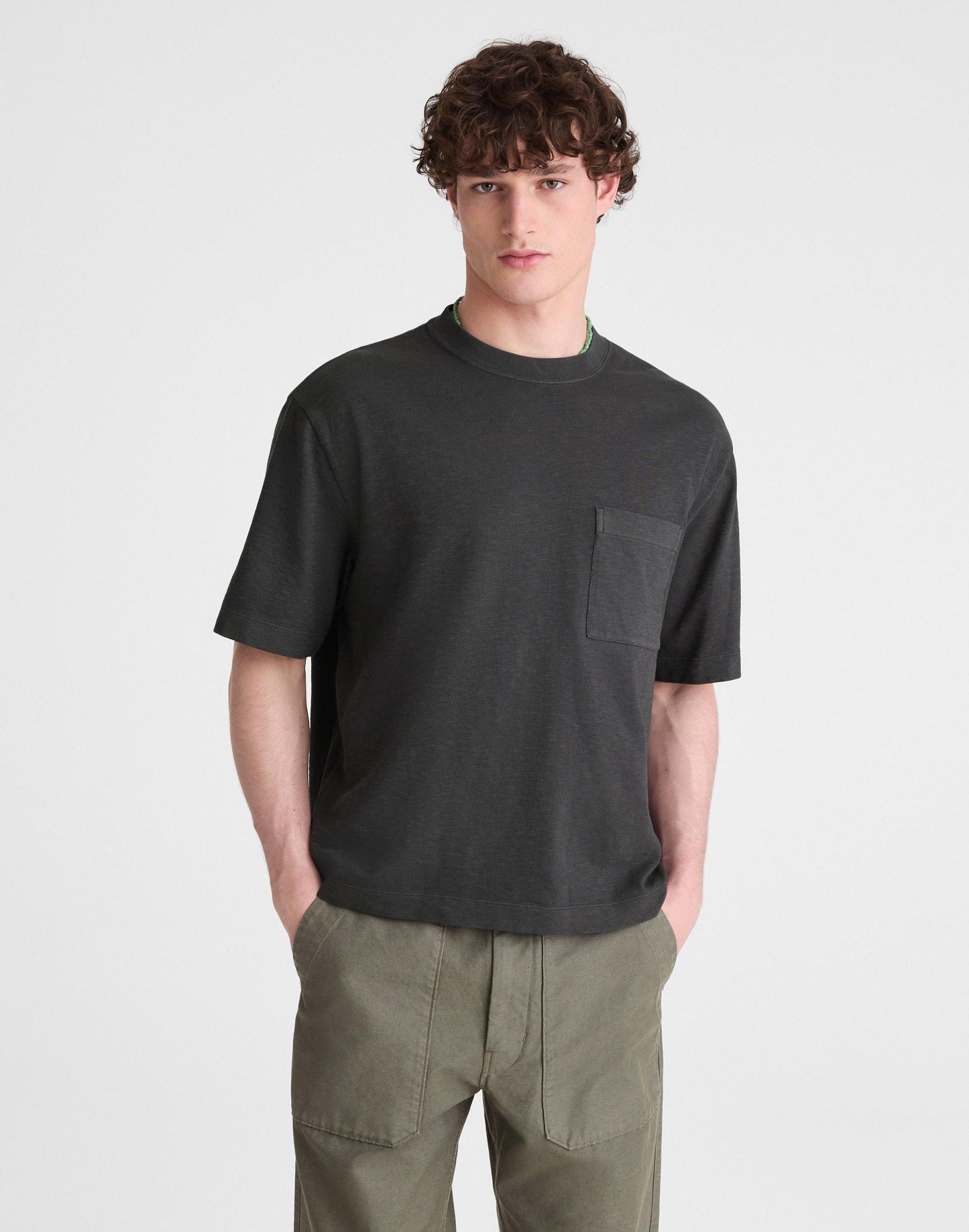 Madewell Boxy Pocket Tee in Weekend Slub Coal