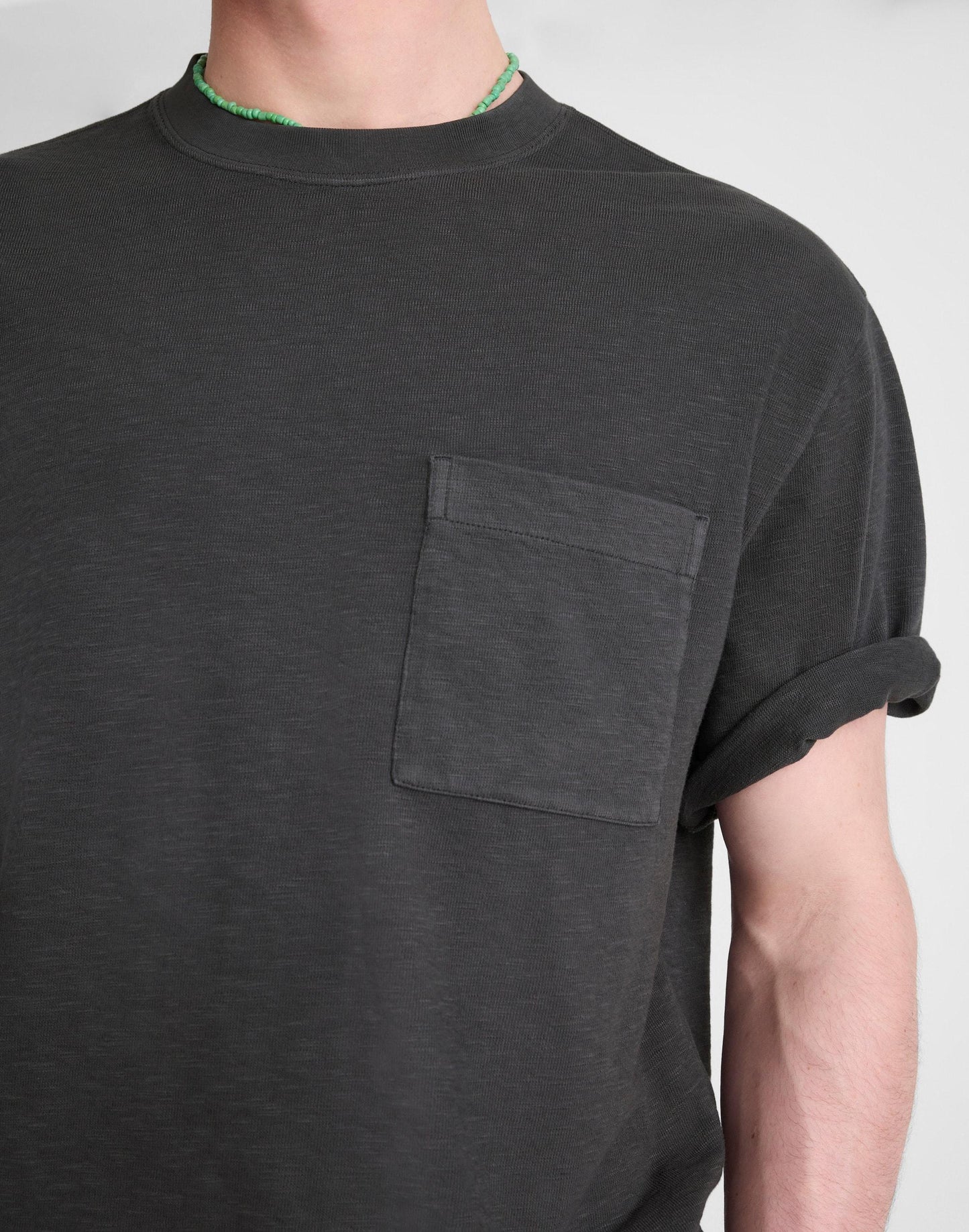Madewell Boxy Pocket Tee in Weekend Slub Coal