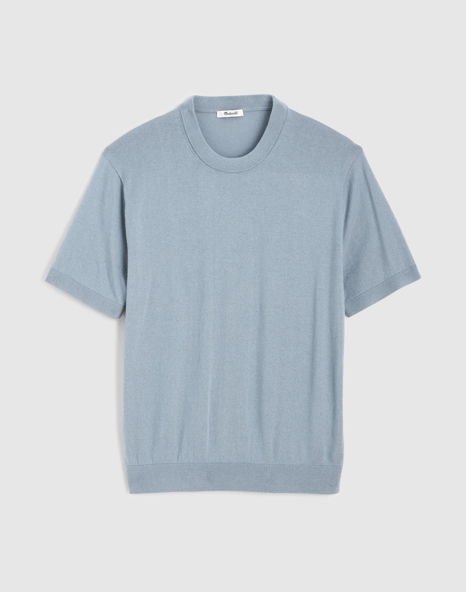 Madewell Crewneck Sweater Tee in Everyday Cotton Overcast
