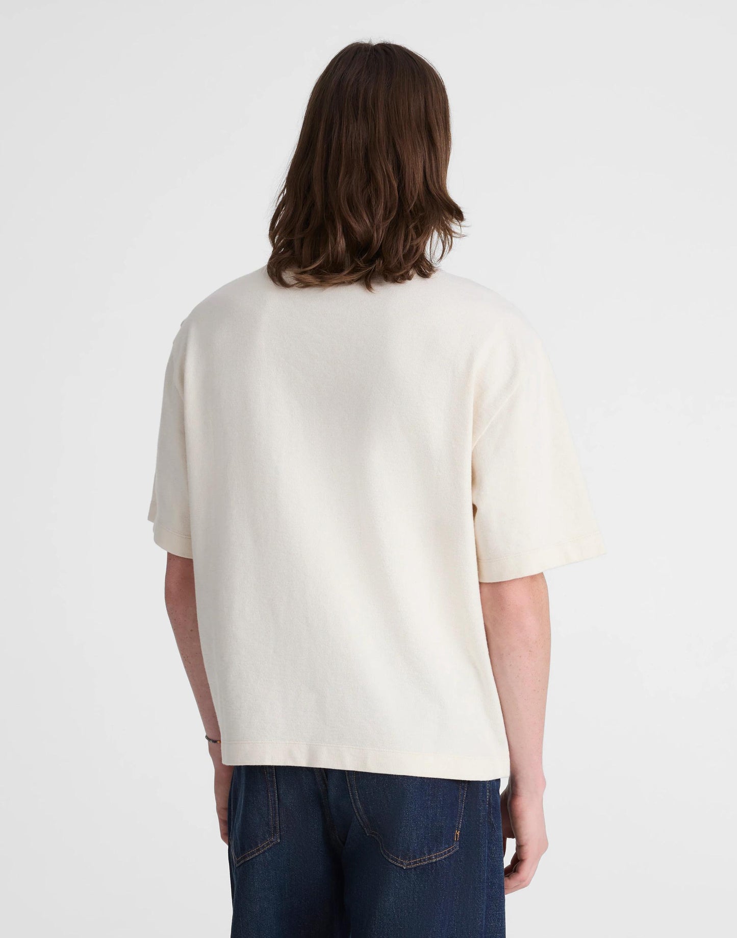Madewell Boxy Pocket Tee in Weekend Slub Natural Seeded