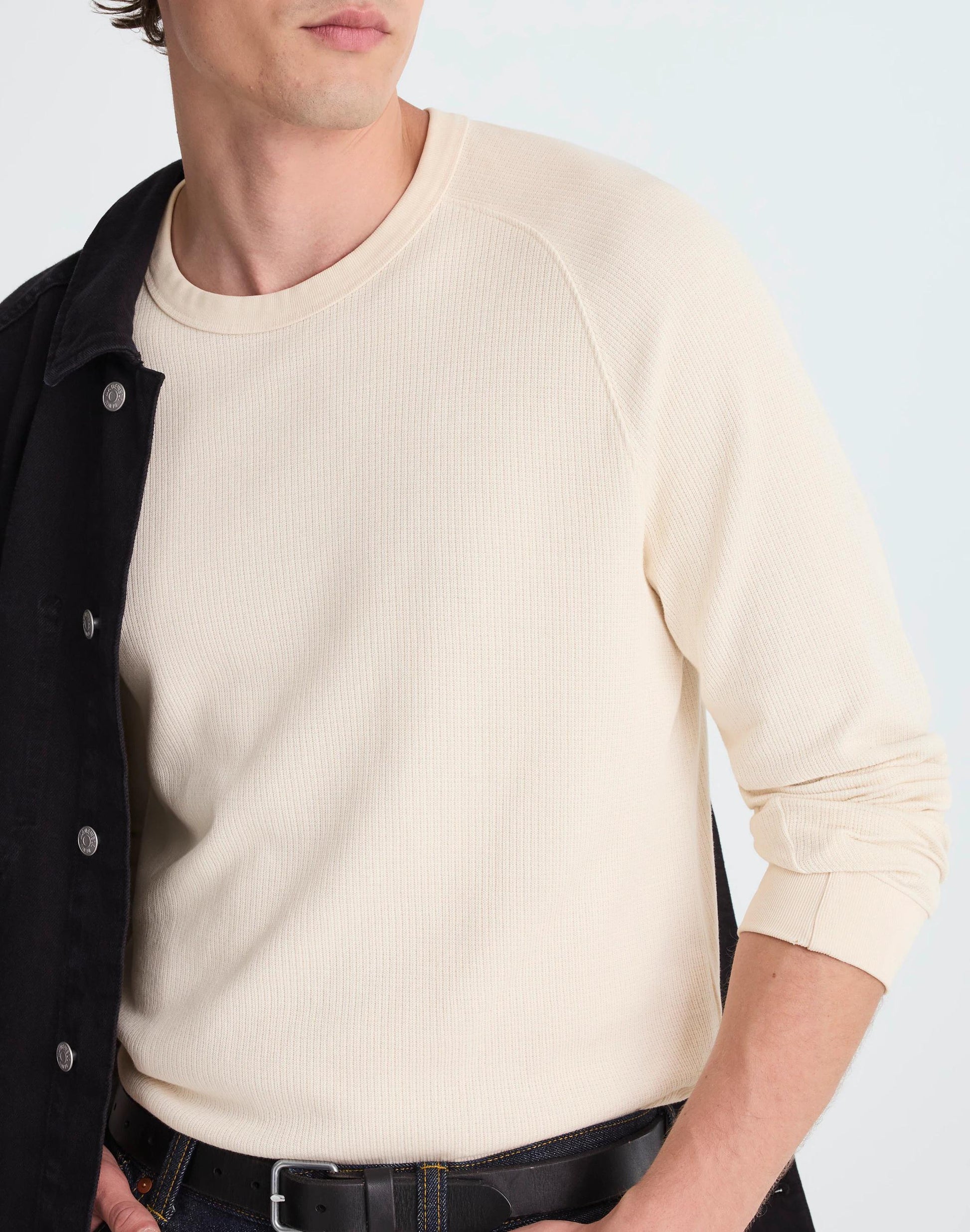 Madewell Thermal Long-Sleeve Tee Parchment