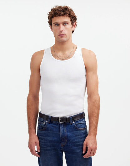 Madewell Ribbed Tank Soft White