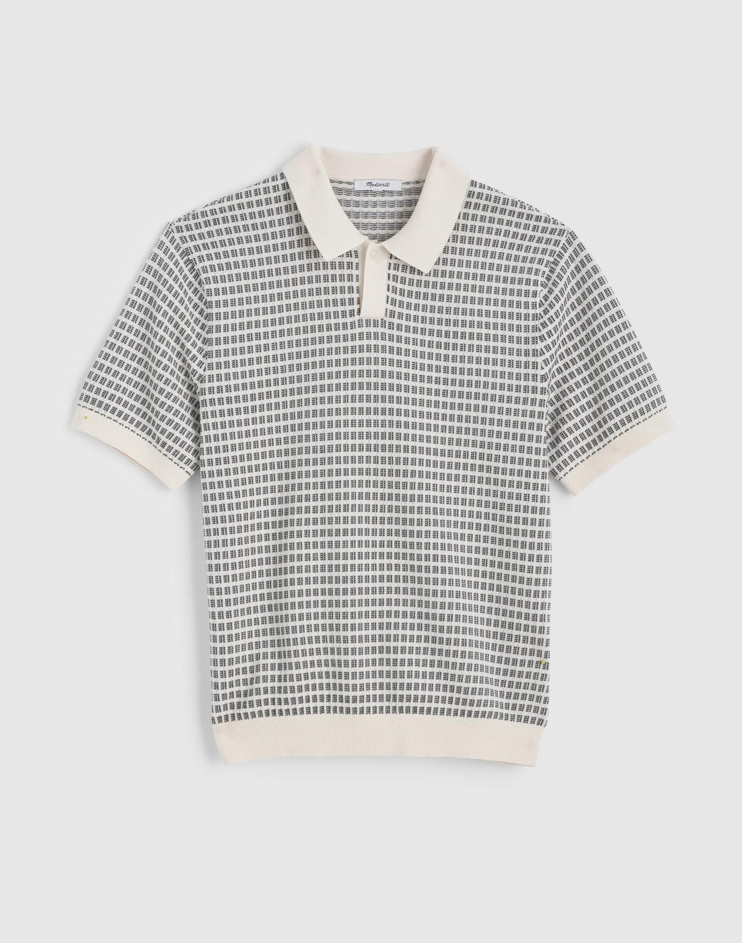 Madewell Single-Button Sweater Polo Vintage Ivory