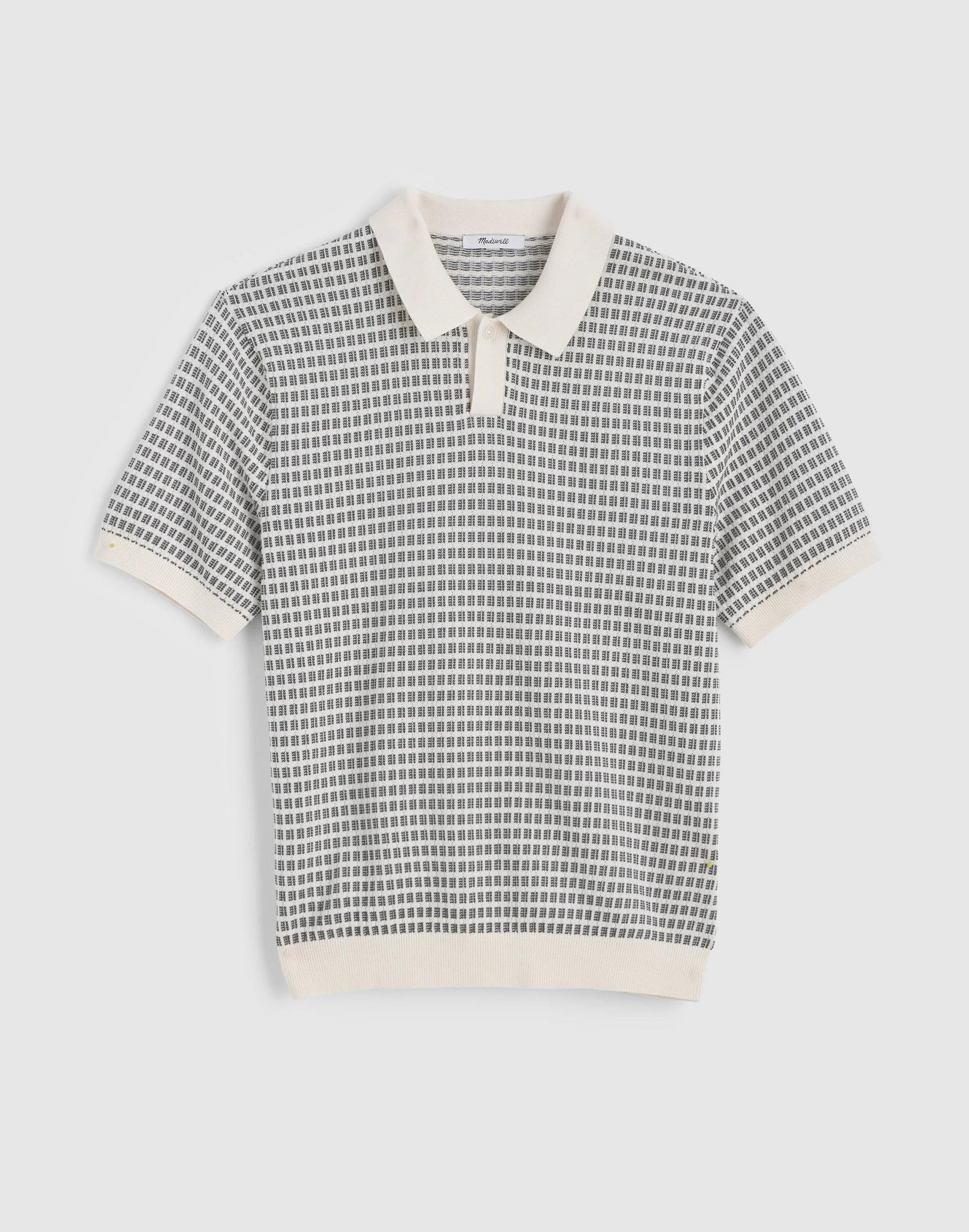 Madewell Single-Button Sweater Polo Vintage Ivory