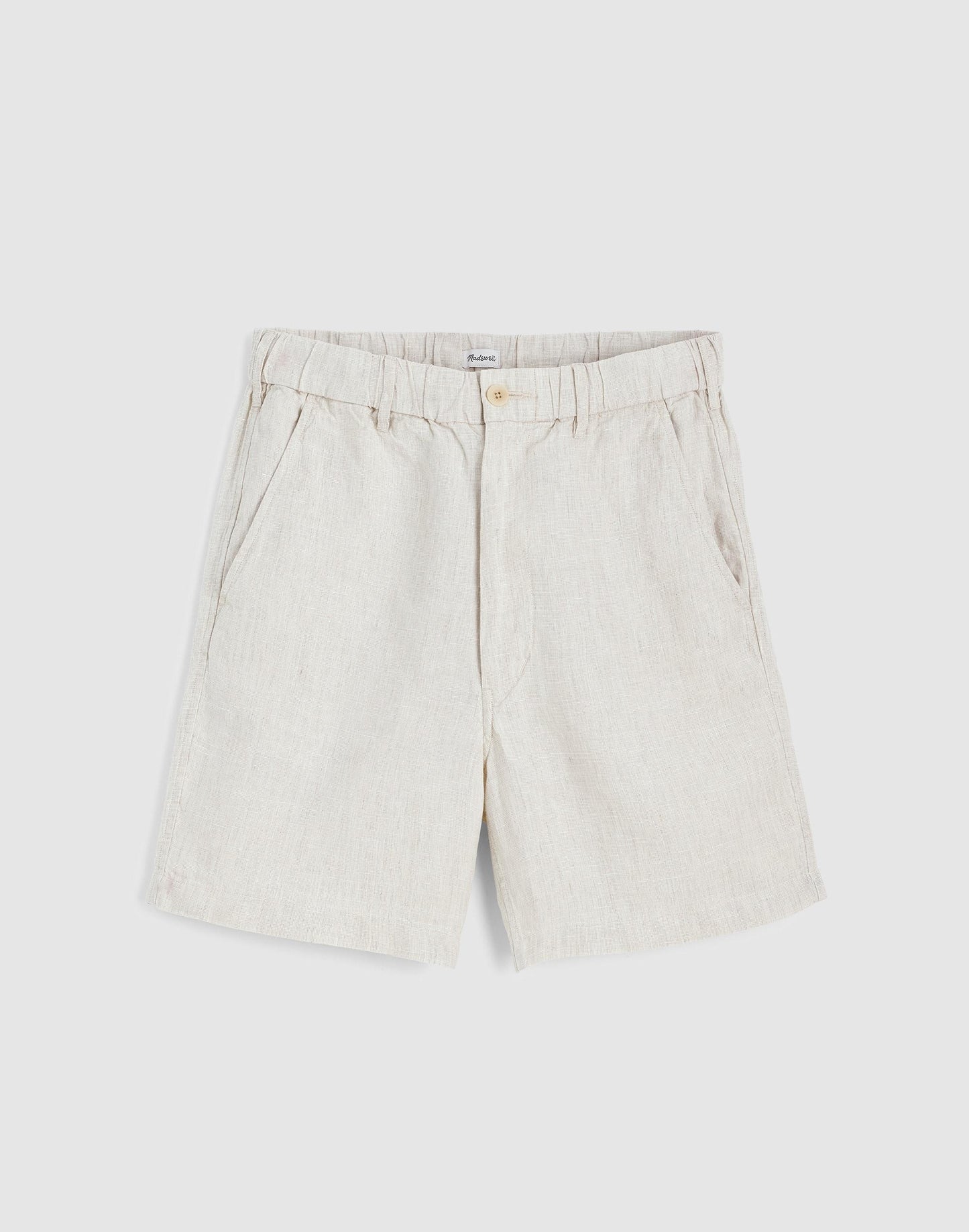 Madewell Pull-On Shorts in Linen Bleached