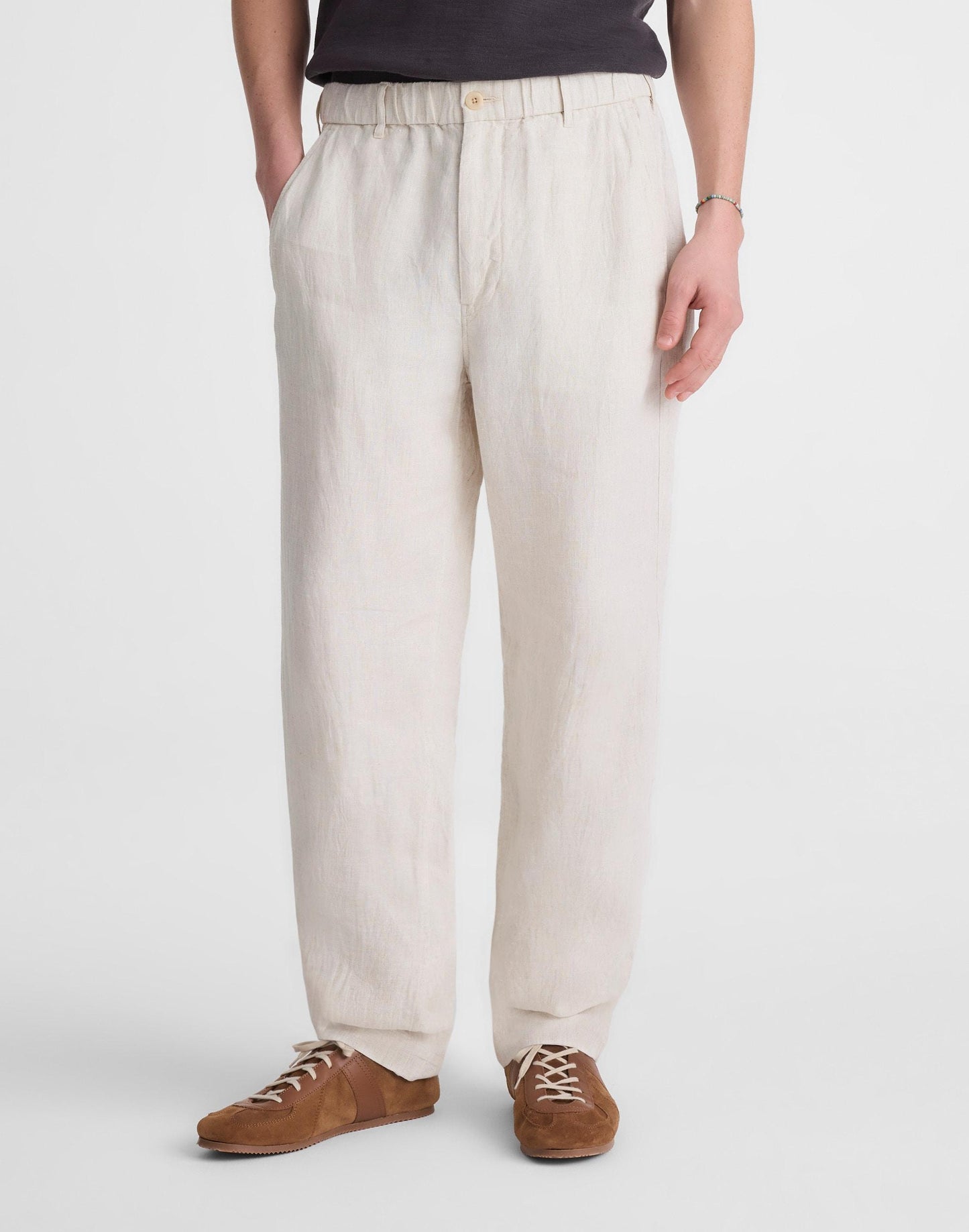 Madewell Pull-On Pant in Linen Bleached