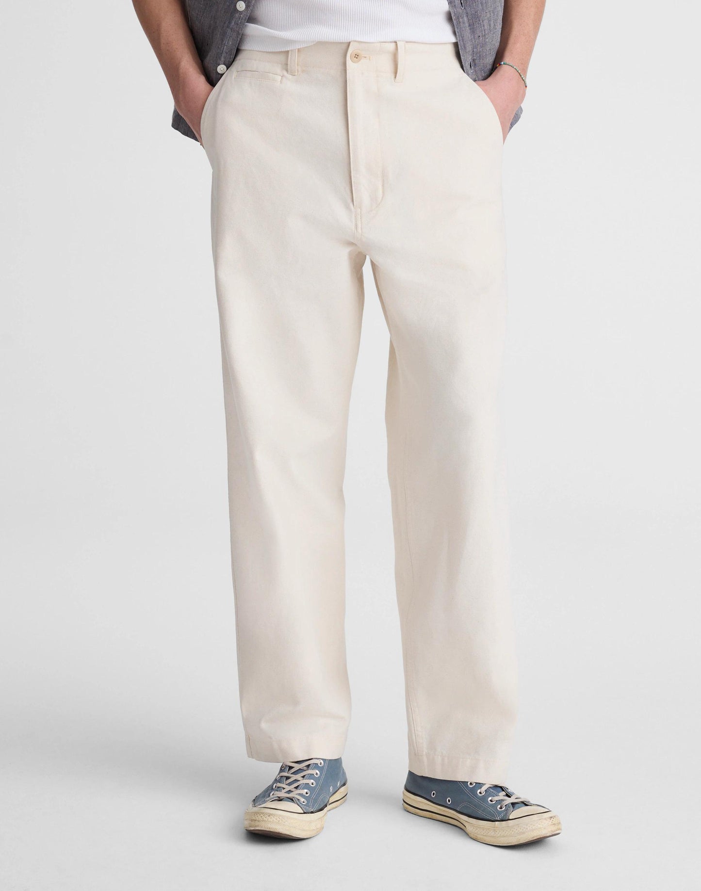 Madewell Utility Pant in Cotton-Hemp Canvas Natural Seeded