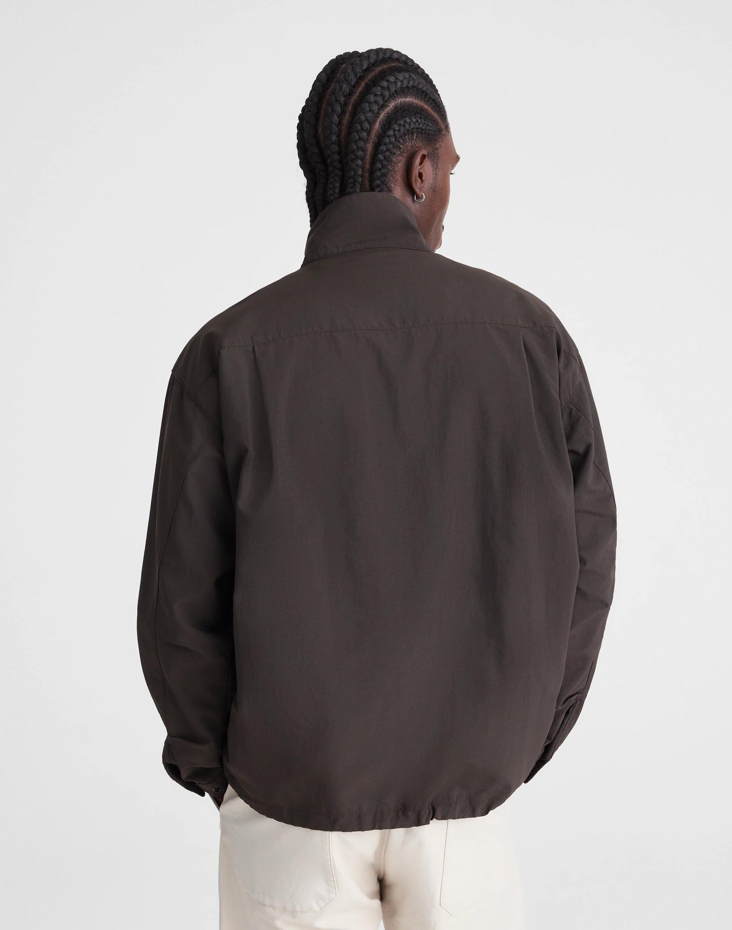 Madewell Harrington Jacket in Nylon Dark Brown