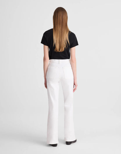 Madewell The Emmy Wide-Leg Jean in Super Stretch Denim Tile White