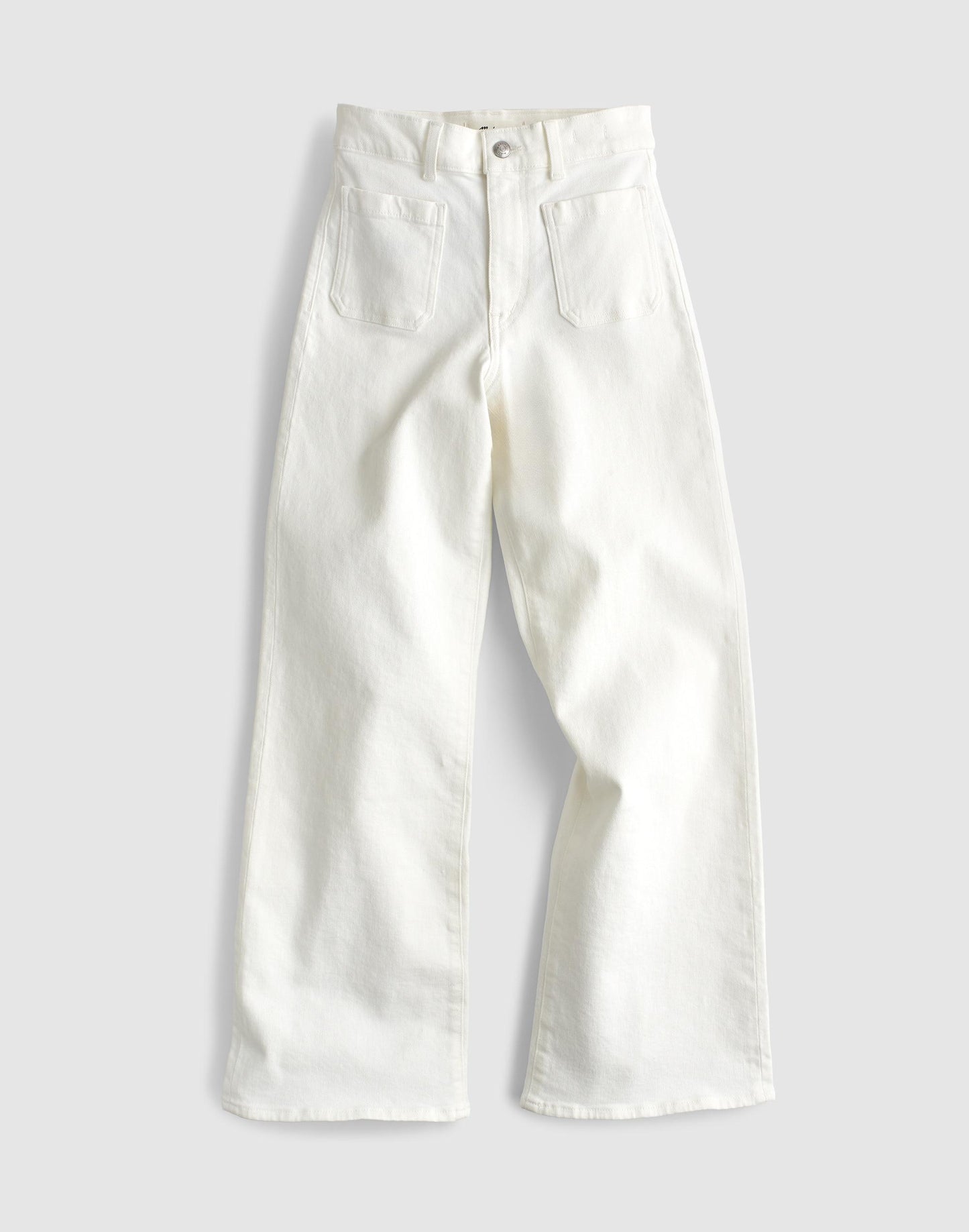 Madewell The Emmy Wide-Leg Jean in Super Stretch Denim Tile White