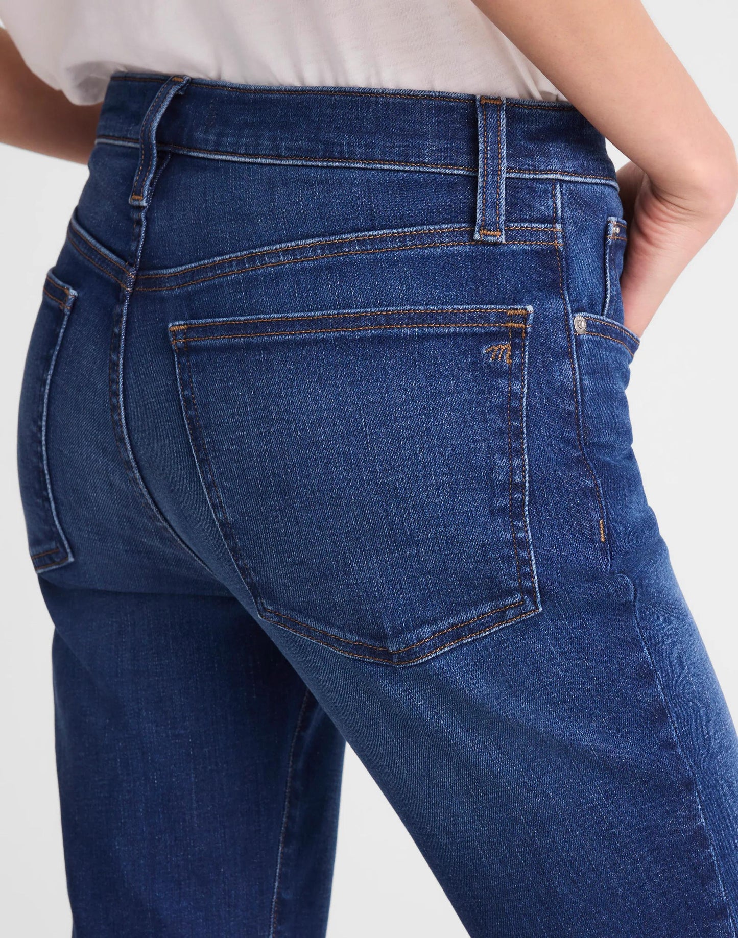 Madewell The Flare Crop Jean in Super Stretch Denim Osgoode Wash