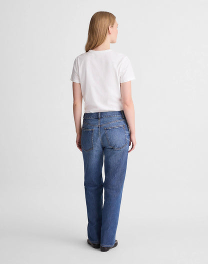 Madewell The Dean Easy Straight Jean in Airy Denim Birkdale Wash