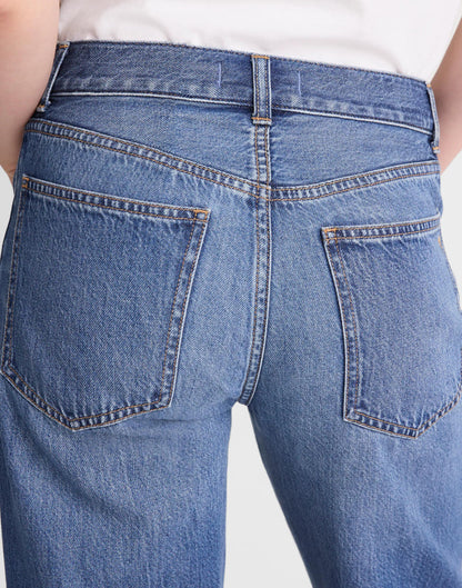Madewell The Dean Easy Straight Jean in Airy Denim Birkdale Wash