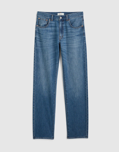 Madewell The Dean Easy Straight Jean in Airy Denim Birkdale Wash