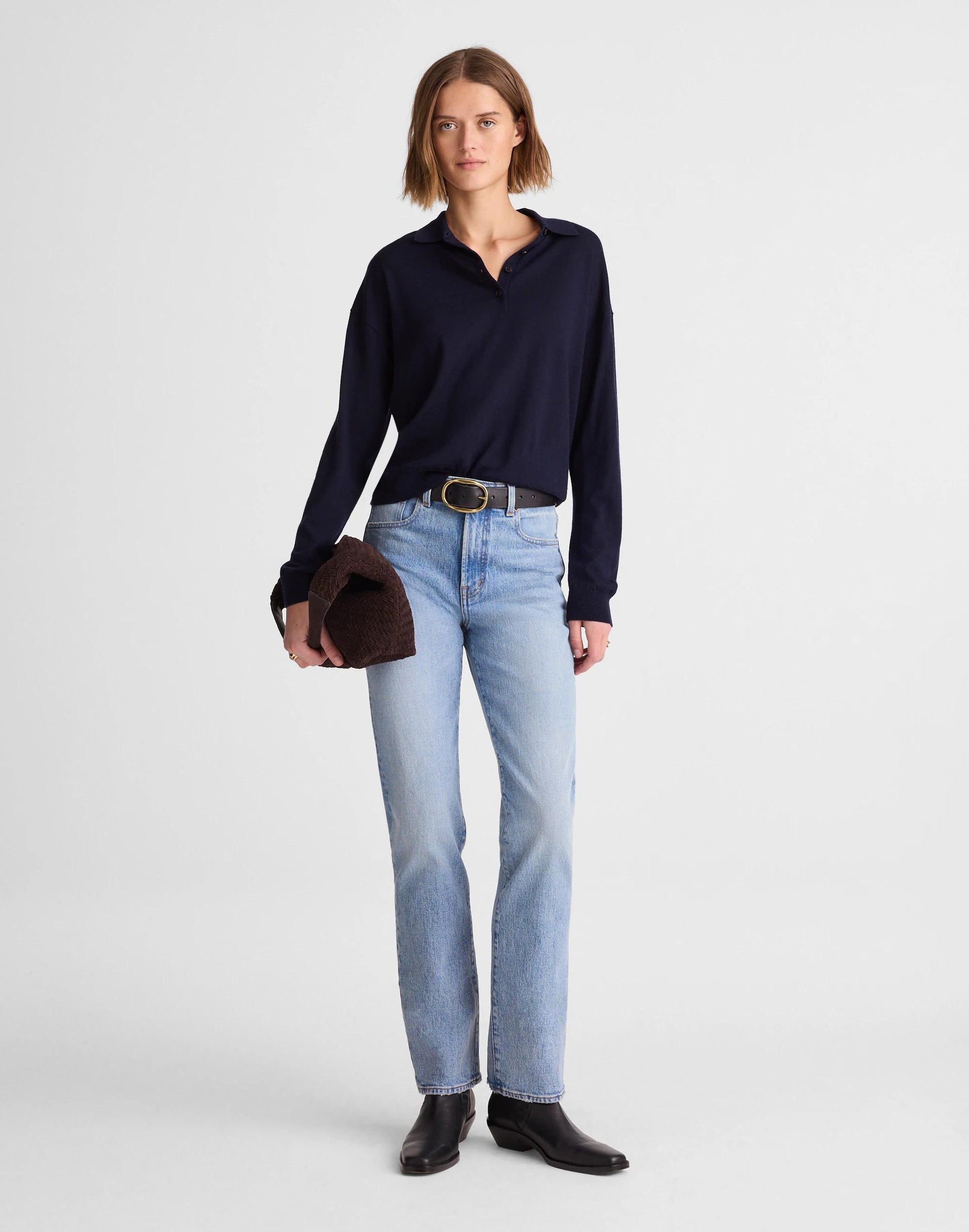 Madewell The Longline Straight Jean Raebrook Wash