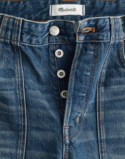 Madewell The Darted Barrel-Leg Jean Irmo Wash