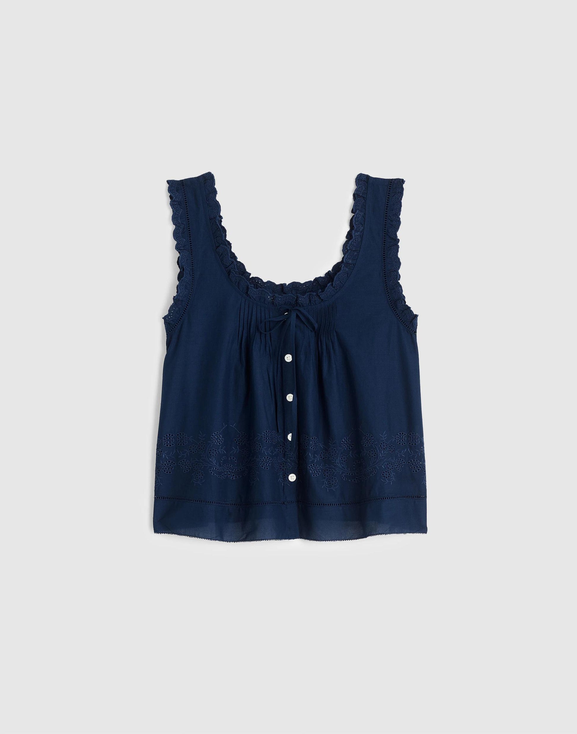 Madewell The Leah Top Classic Indigo