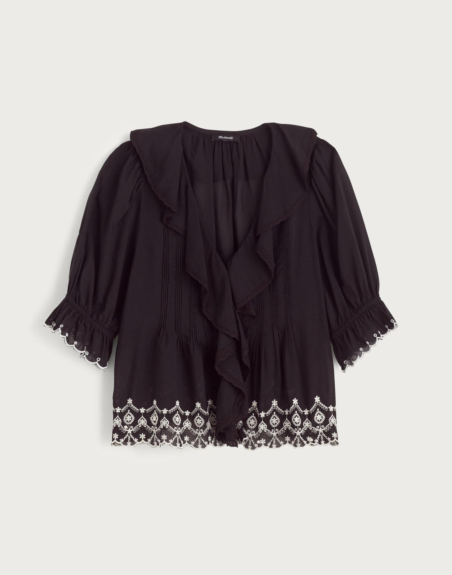 Madewell The Blaire Top Jet Black