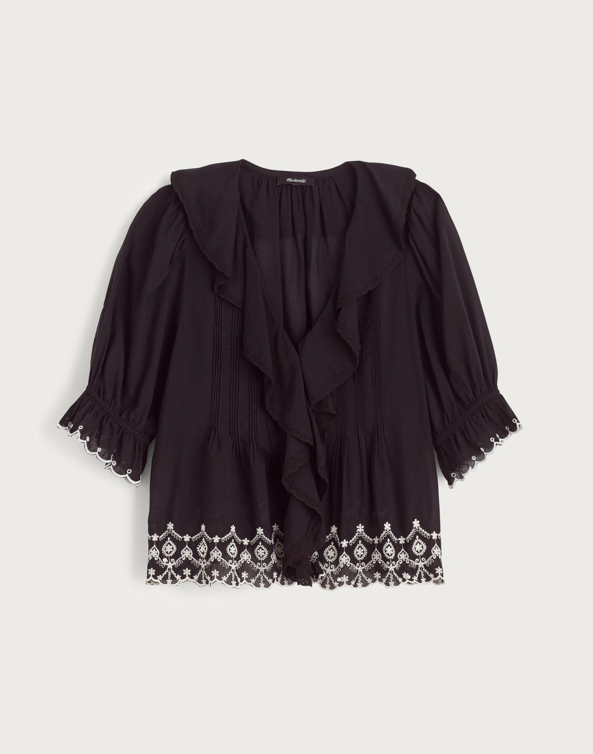Madewell The Blaire Top Jet Black
