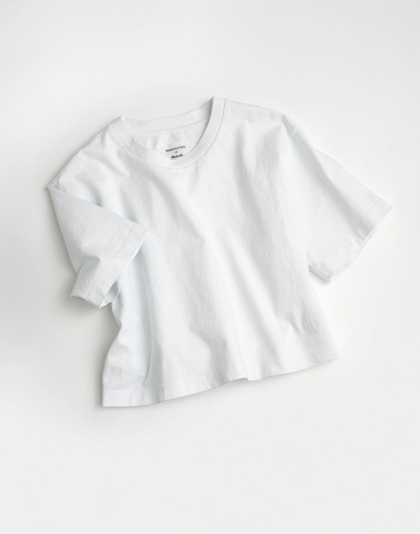 Madewell Madewell x Benjamin Talley Smith The Sullivan Boxy Crop Tee White