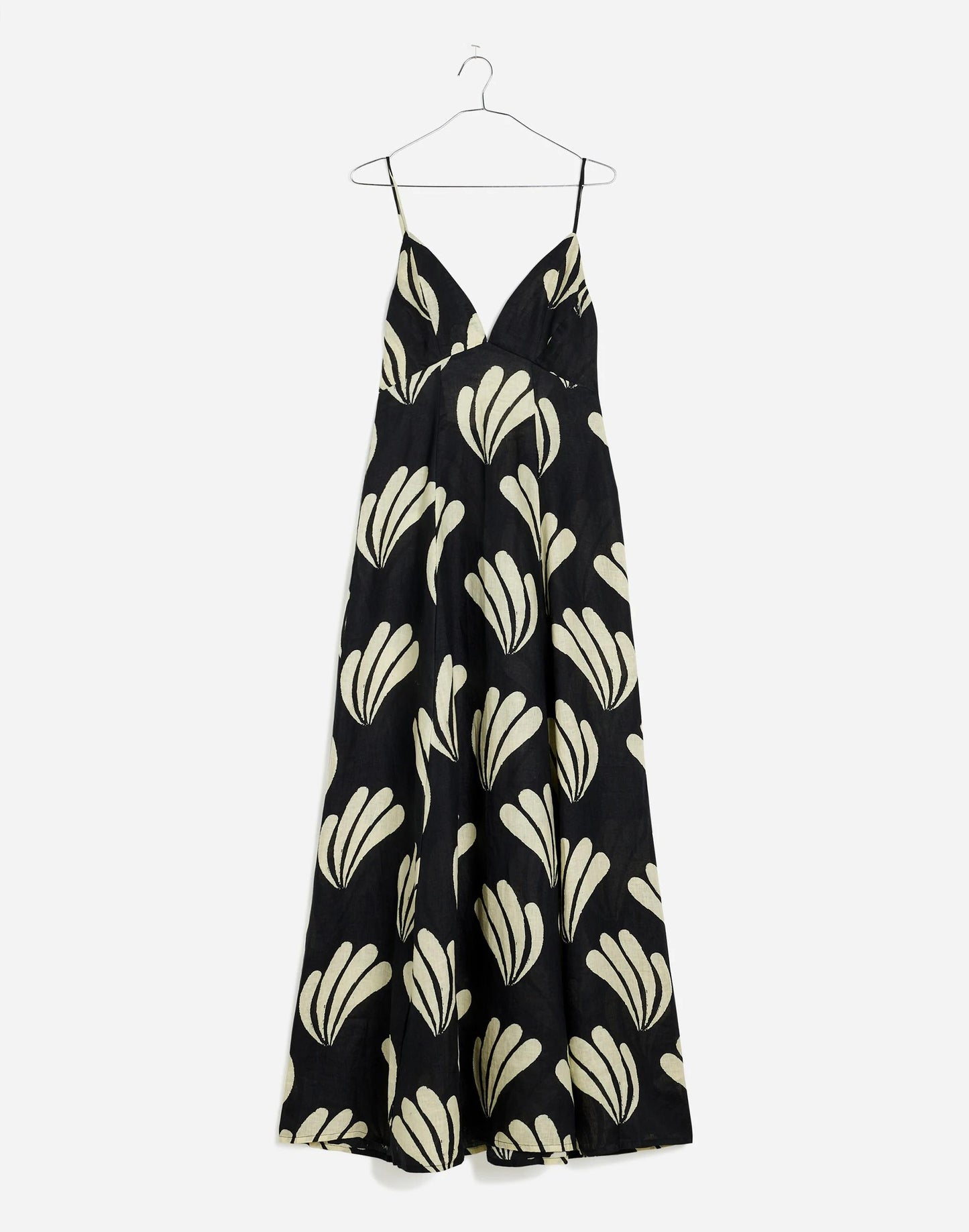 Madewell Zulu & Zephyr Palm Linen Dress Palm