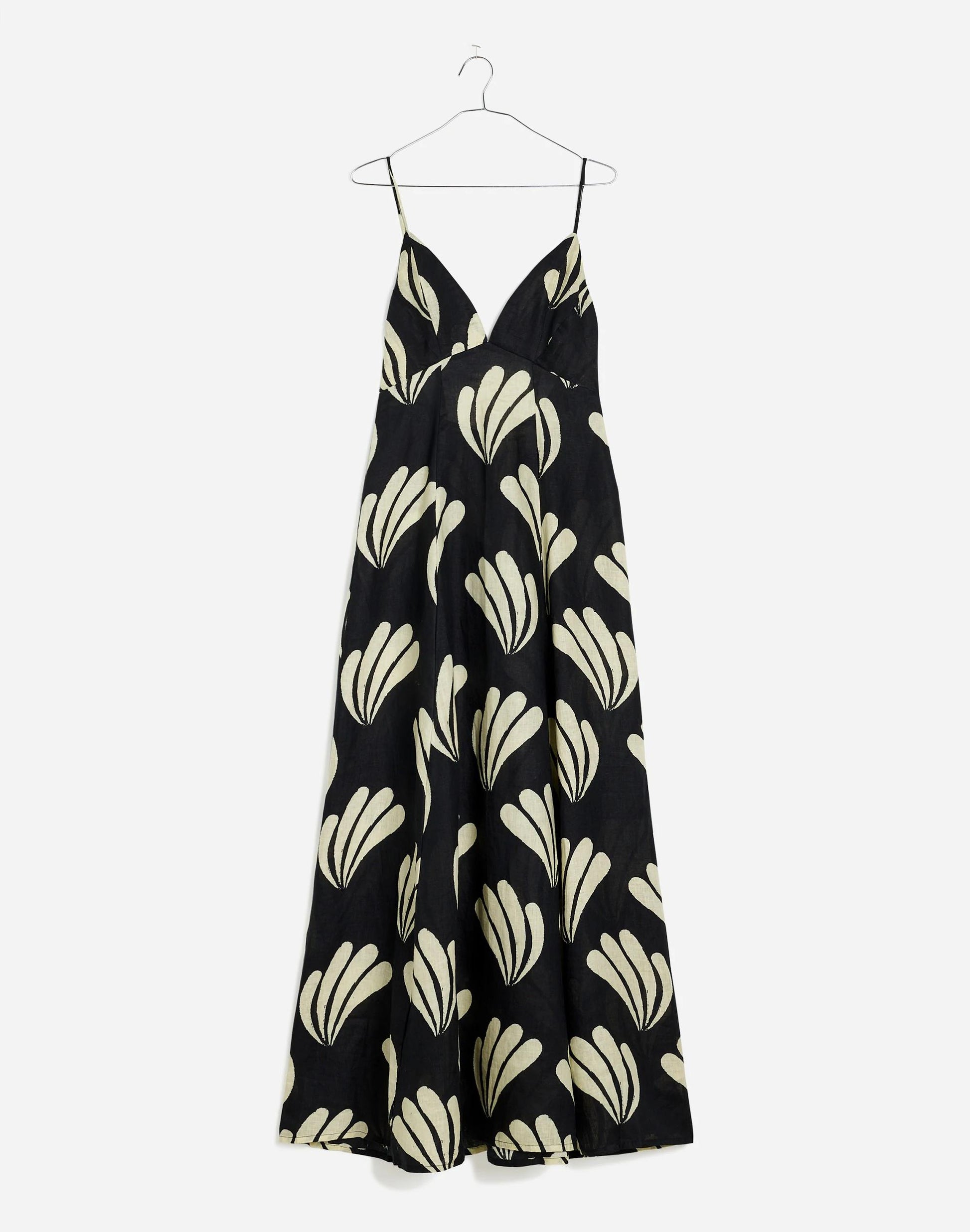 Madewell Zulu & Zephyr Palm Linen Dress Palm
