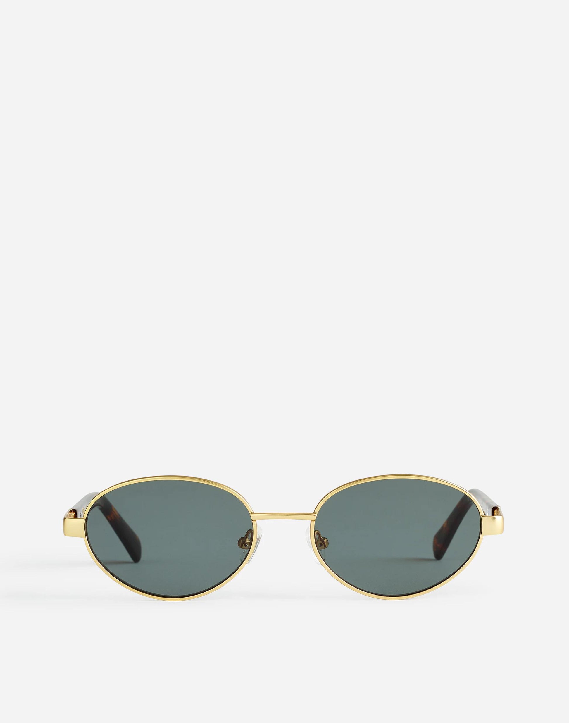 Madewell Wire Frame Oval Sunglasses Vintage Gold