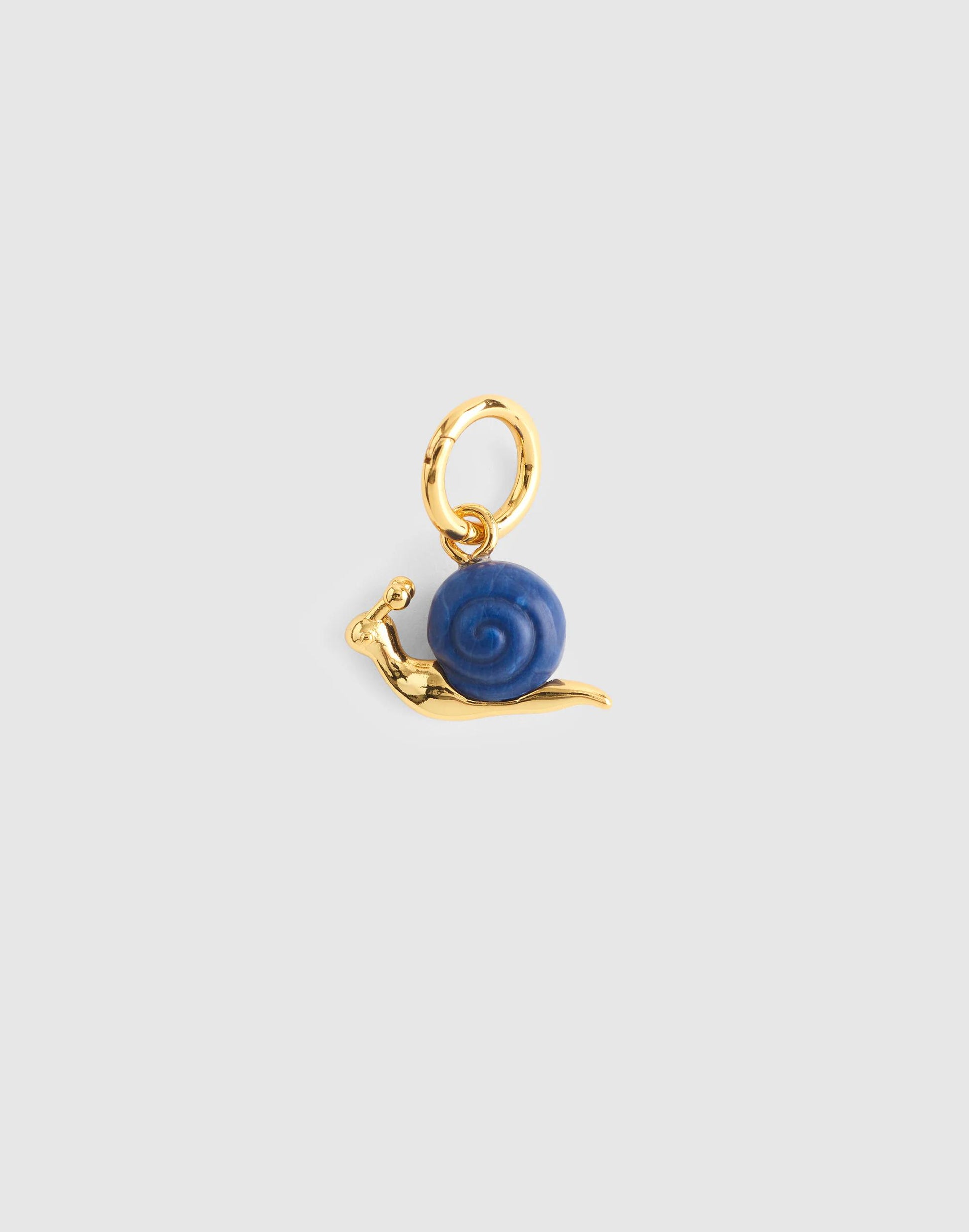 Madewell Semiprecious Snail Charm Antique Gold