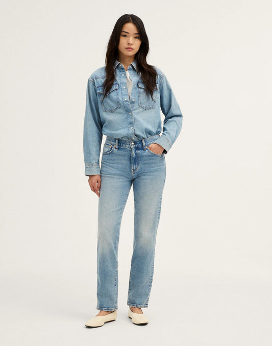 Madewell The Short Jules Slim-Straight Jean Raebrook Wash