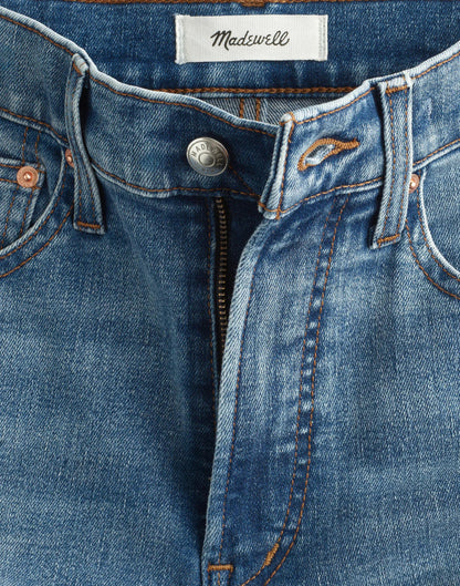 Madewell The Short Wide-Leg Crop Jean in Super Stretch Denim Oneida Wash