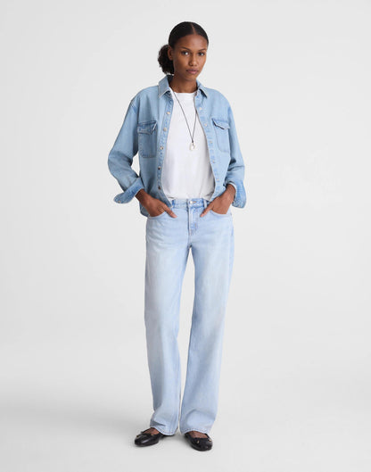 Madewell The Short Low-Rise Loose Jean Foster Wash
