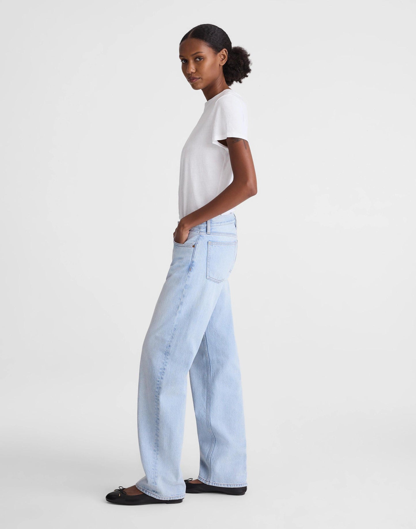 Madewell The Short Low-Rise Loose Jean Foster Wash