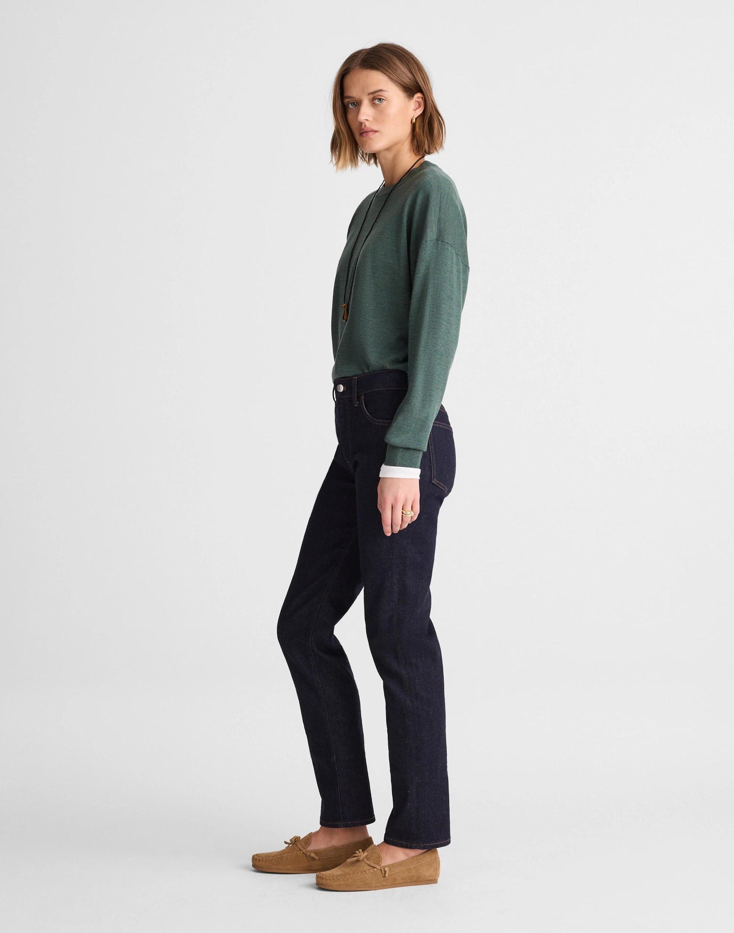 Madewell The Petite Jules Slim-Straight Jean Rinse Wash