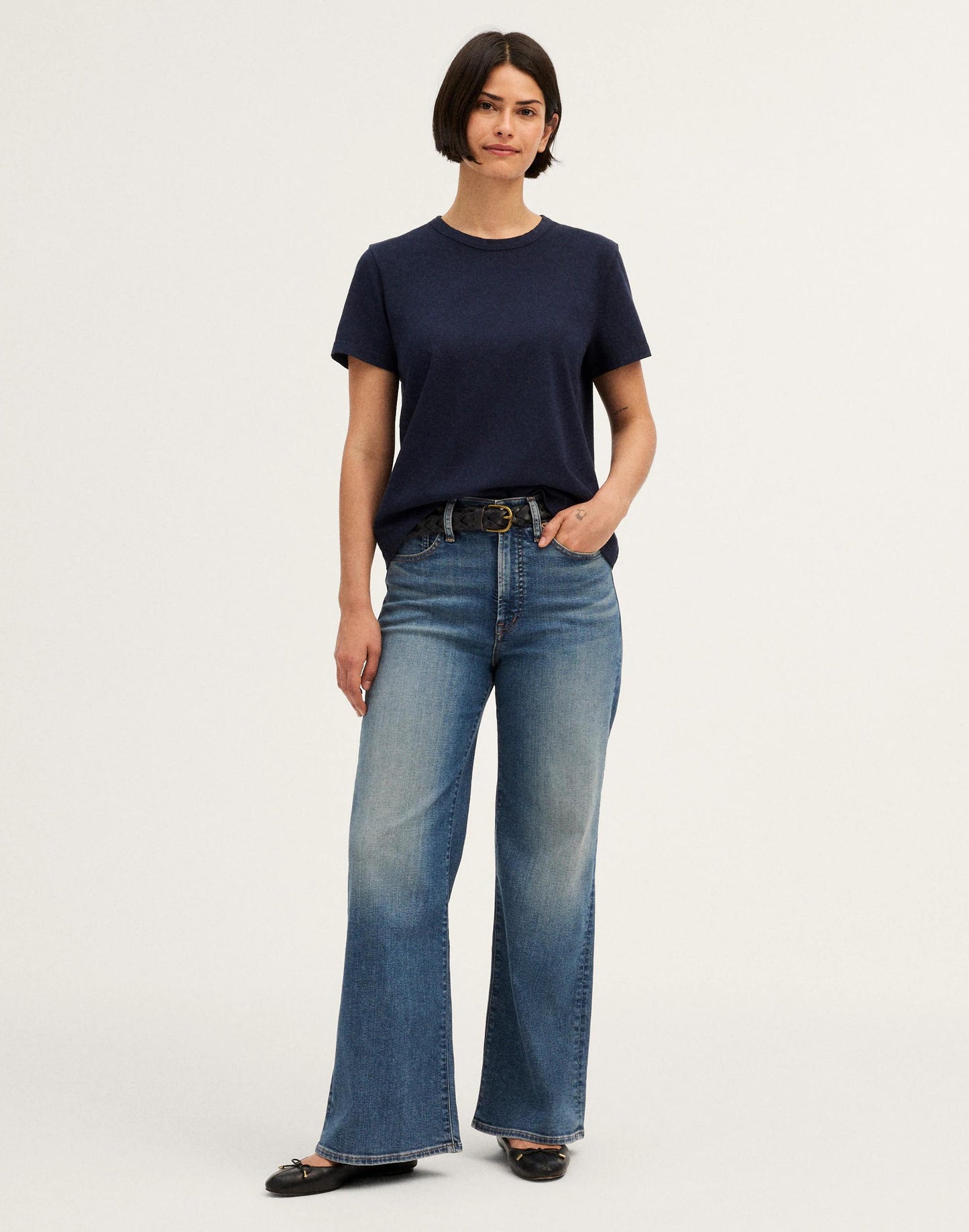Madewell The Tall Curvy Wide-Leg Jean Sunnyside Wash