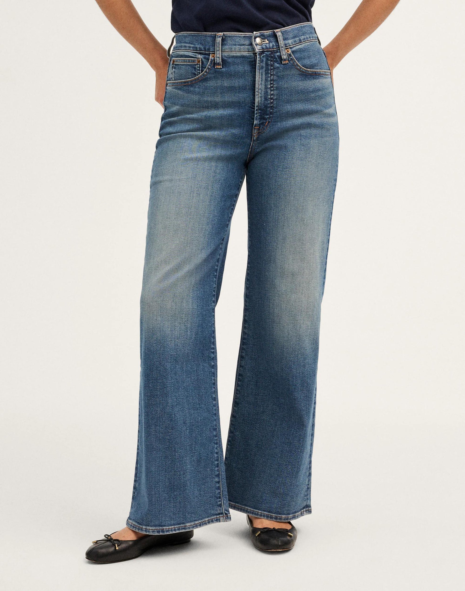 Madewell The Tall Curvy Wide-Leg Jean Sunnyside Wash
