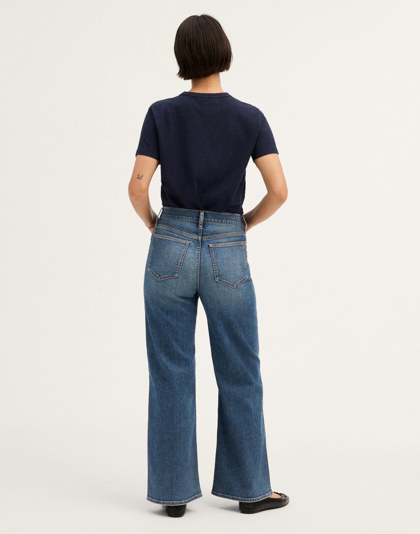 Madewell The Tall Curvy Wide-Leg Jean Sunnyside Wash