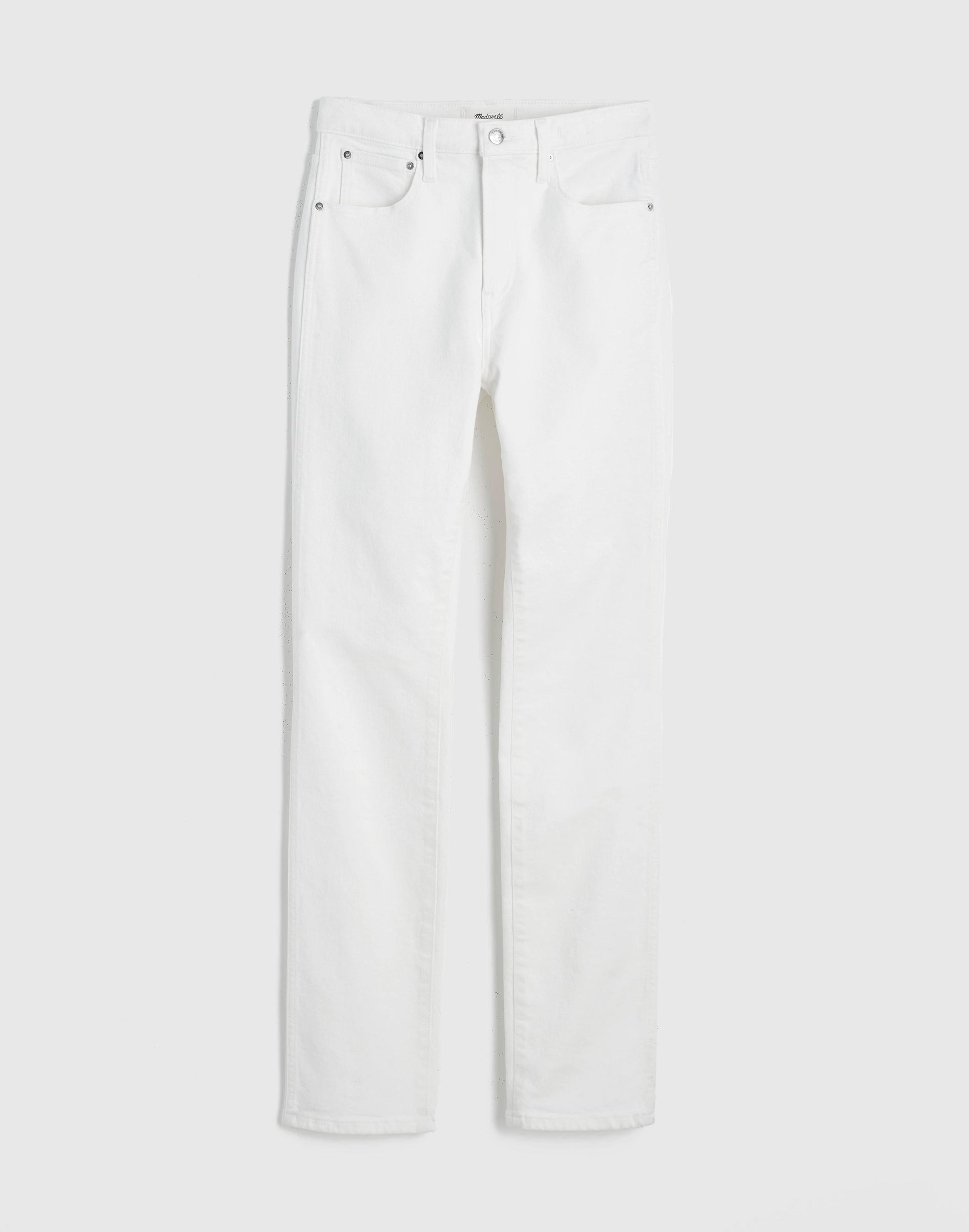 Madewell The Plus Pencil Jean in Super Stretch Denim Tile White