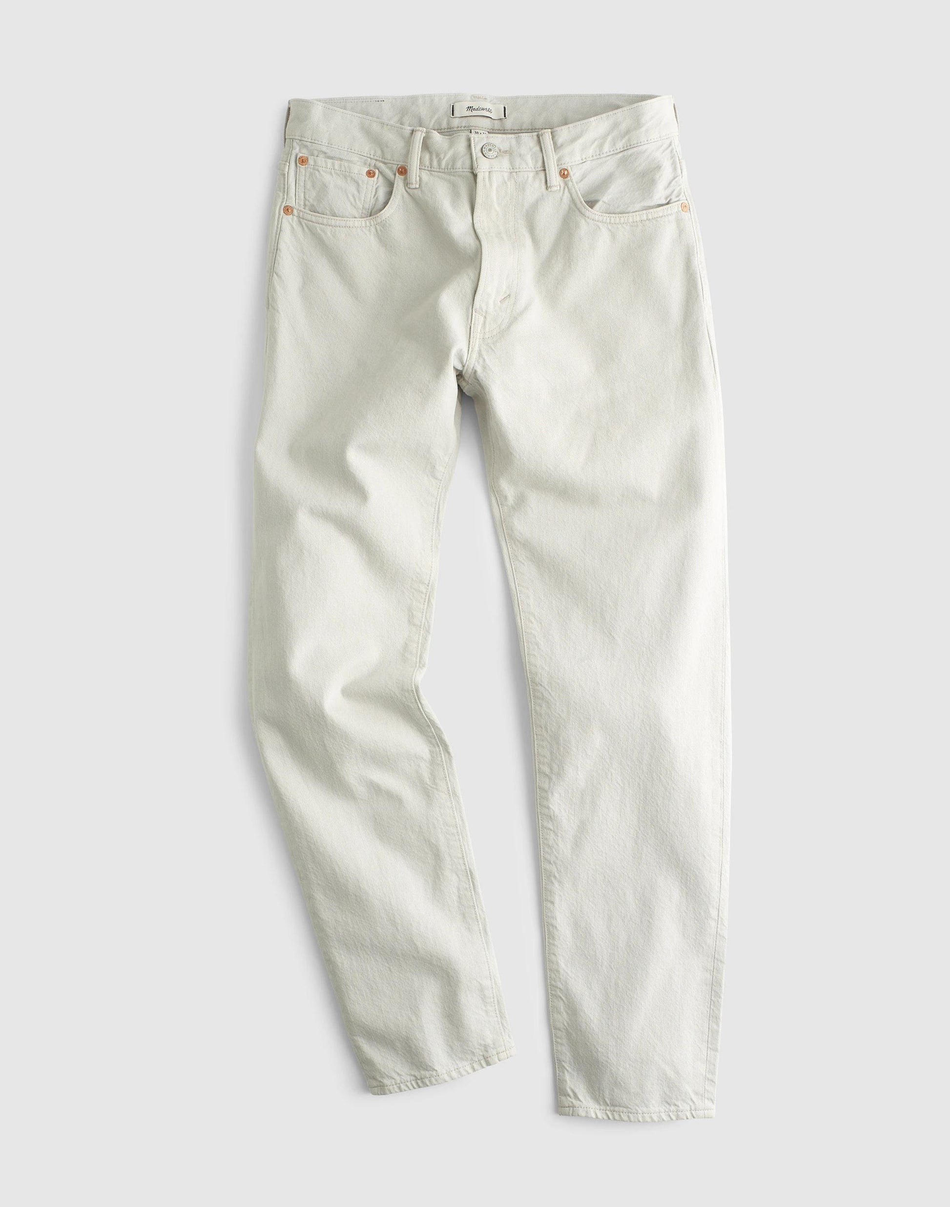 Madewell Relaxed Taper Jeans in Summerweight Denim Aluminum
