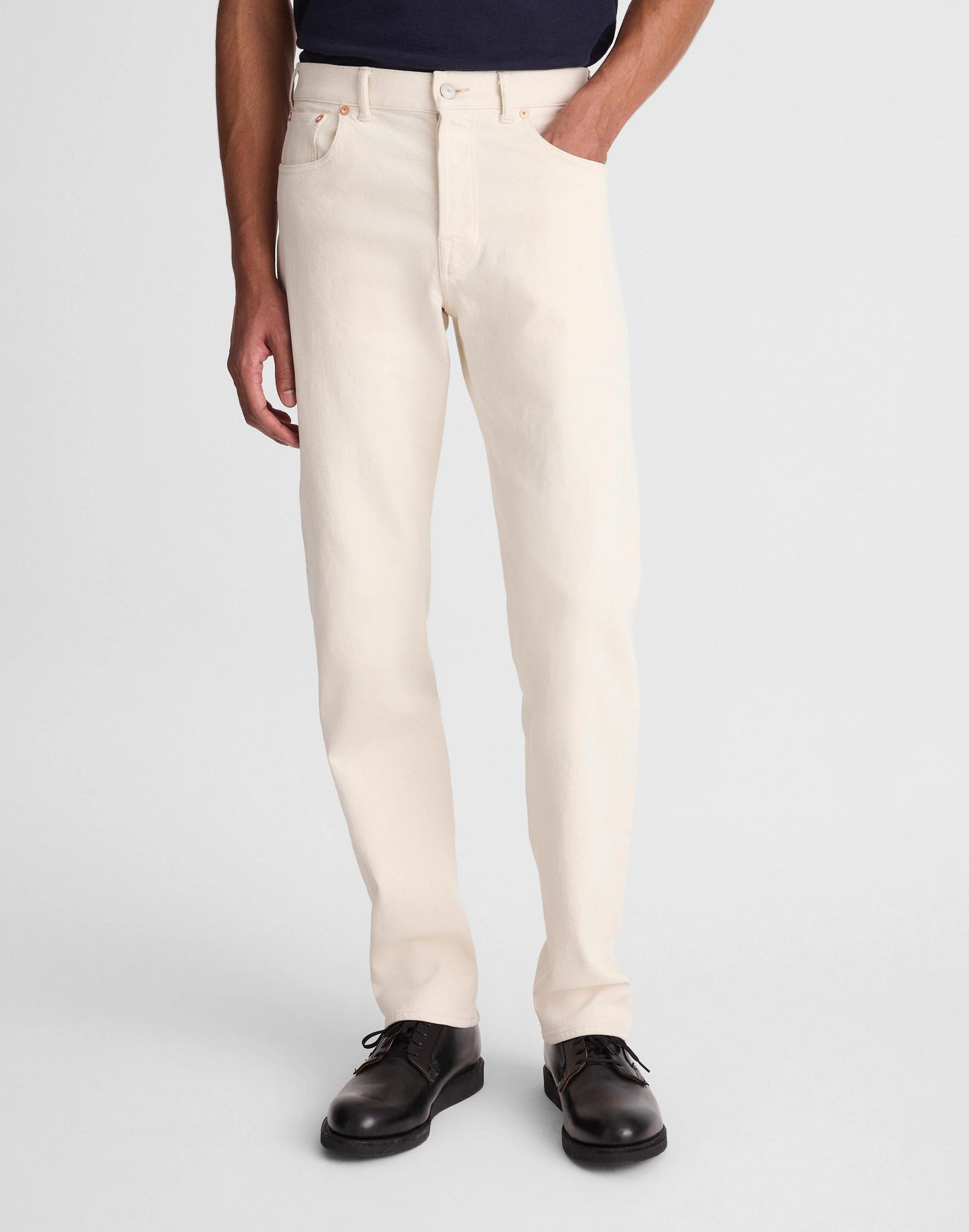 Madewell The 1991 Straight-Leg Jean in Artisan Comfort Selvedge Ecru