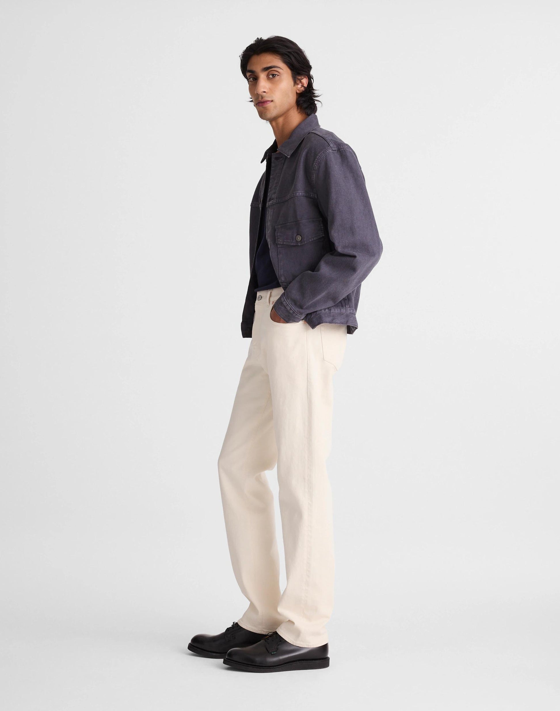 Madewell The 1991 Straight-Leg Jean in Artisan Comfort Selvedge Ecru