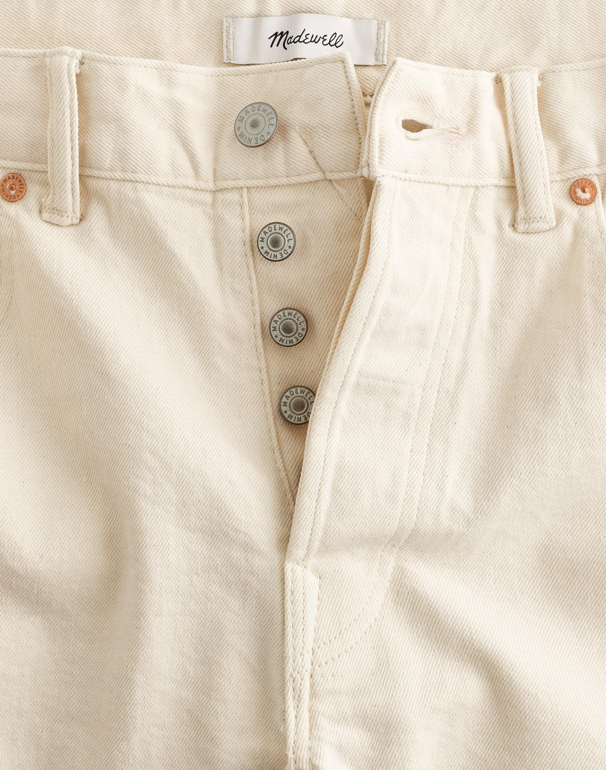 Madewell The 1991 Straight-Leg Jean in Artisan Comfort Selvedge Ecru