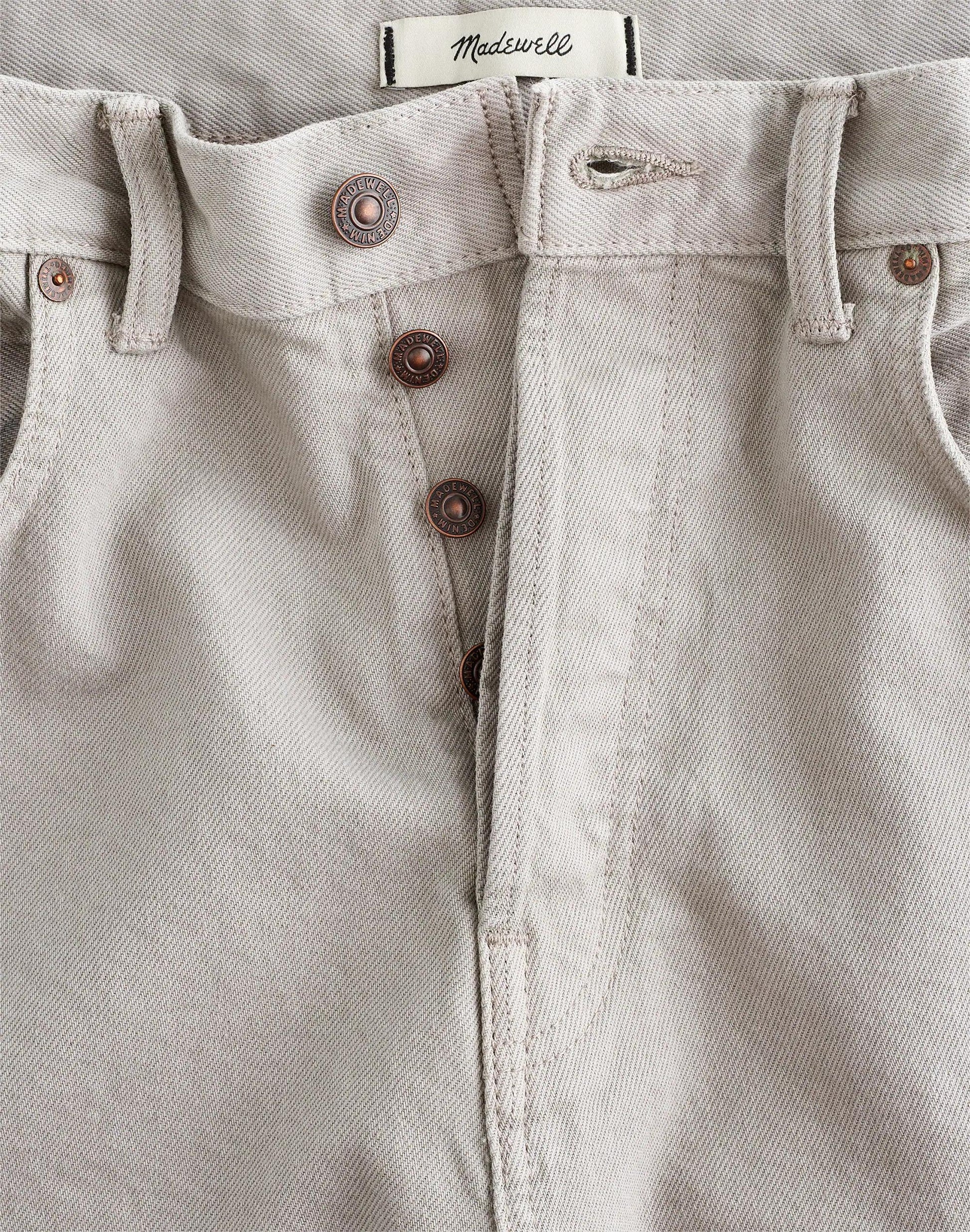 Madewell The 1991 Loose Straight Jean in Garment Dye Washed Olive