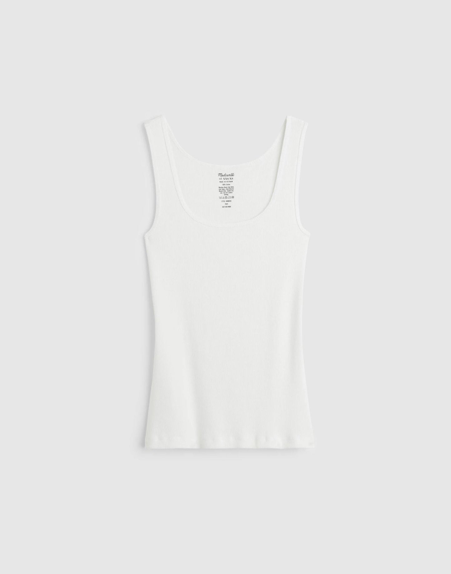 Madewell Scoopneck Tank White