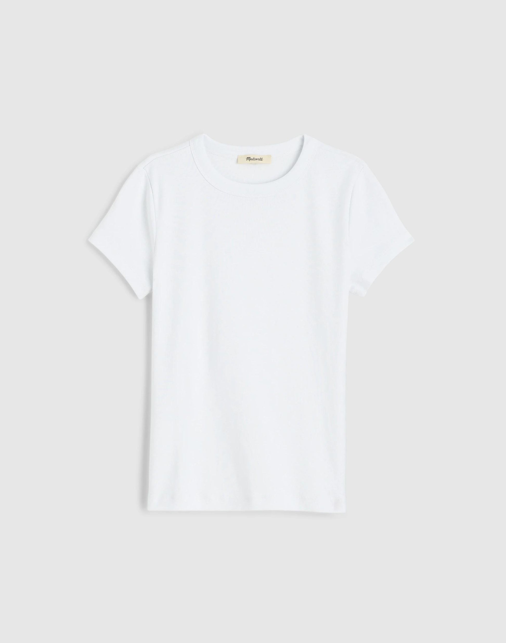 Madewell The '90s Crewneck Tee in Compact Cotton White