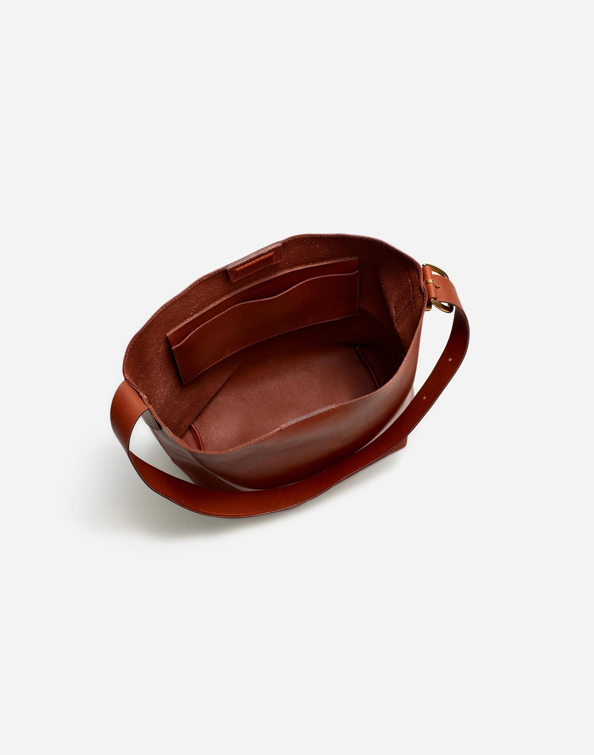 Madewell The Essential Bucket Tote Warm Cinnamon