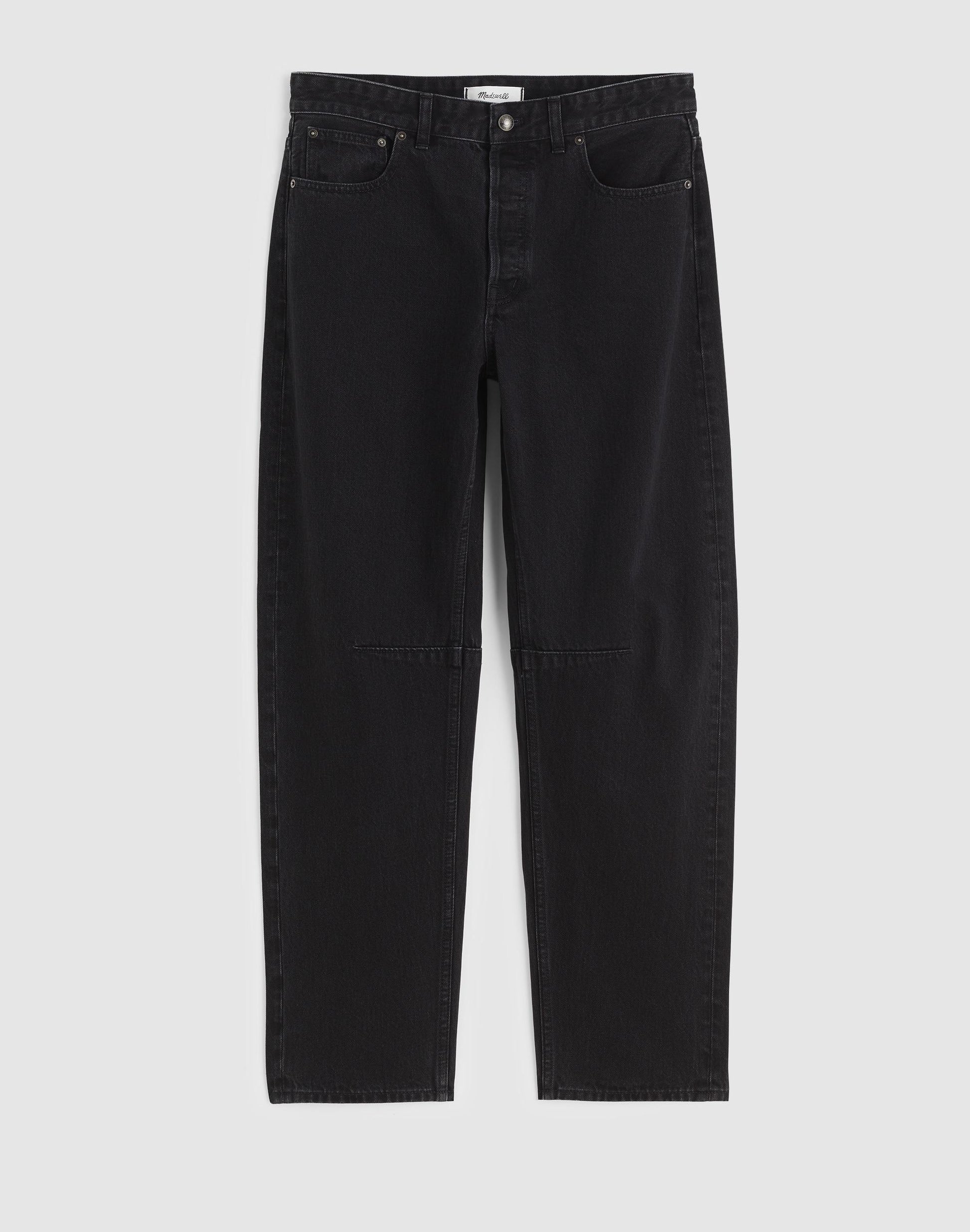 Madewell The Tall Darted Barrel-Leg Jean Washed Black